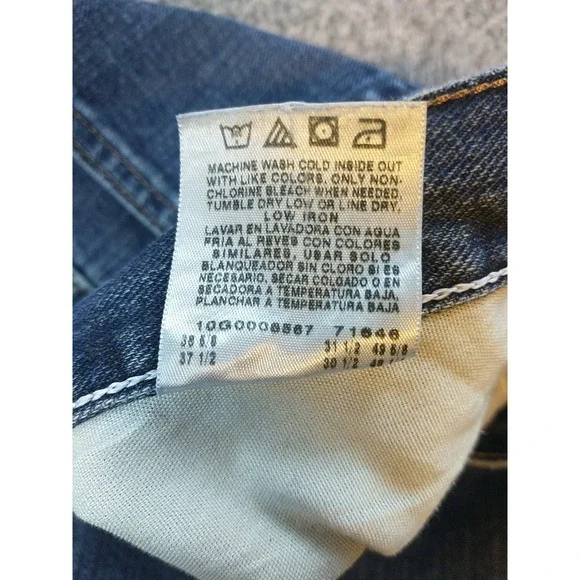 Wrangler Jeans Mens 36x30 Blue Premium Denim 97LRWBI Straight Leg Relaxed Fit - Picture 14 of 16